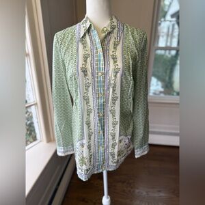 Tory Burch Botanical Printed Cotton Shirt